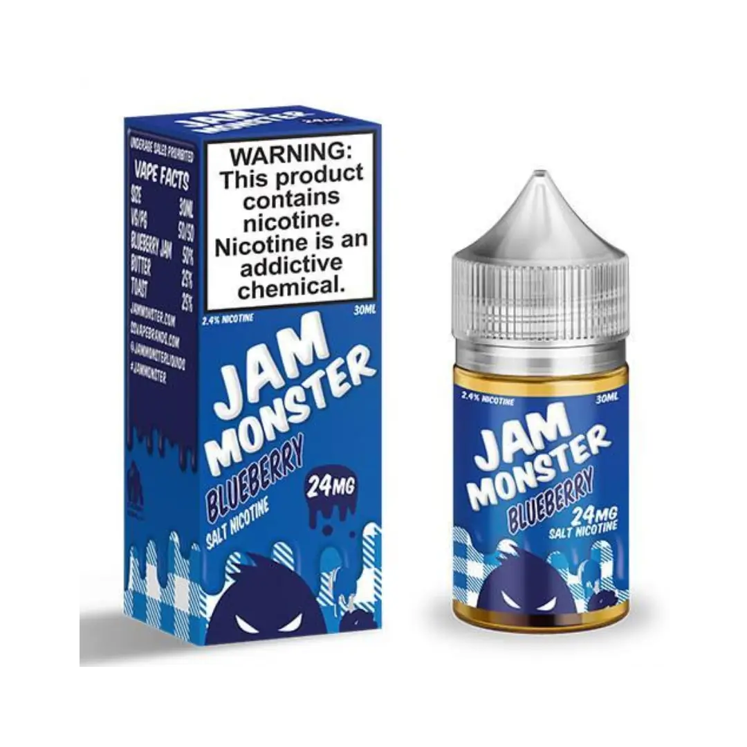 Top Jam Monster Salt E Liquid Flavors You Should Try This Year 2 Blueberry Nicotine Jam Monster Salt E Liquid Refillable Vape Device