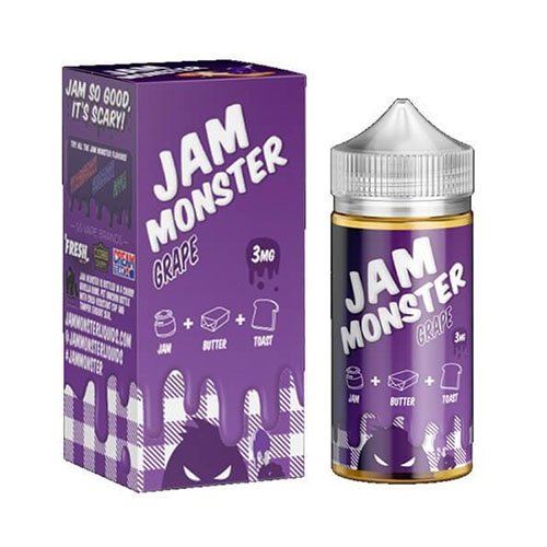 Grape E-Liquid Jam Monster 100ml Vape Device