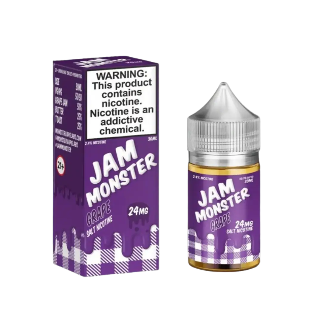 Grape Jam Monster Salt Nic Refillable Vape Device 1 Grape Jam Monster Salt Nic