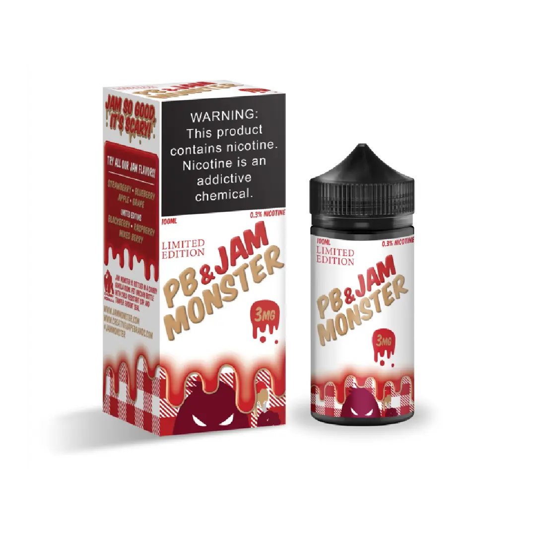 Strawberry Pb Jam Monster E Liquid By Jam Monster 1 Pb &Amp; Jam Monster Strawberry E-Liquid