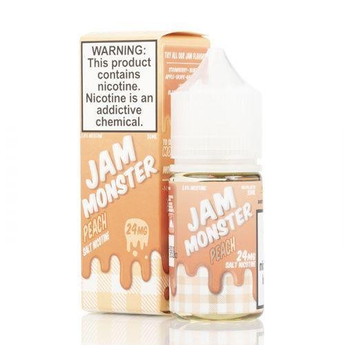 Peach Nicotine Salt Jam Monster E Liquid Refillable Vape Device