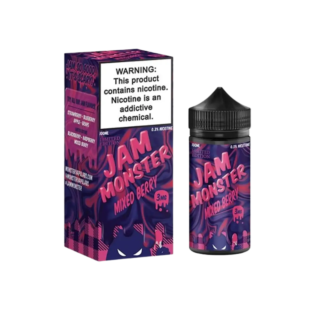 Mixed Berry Jam Monster E Liquid By Jam Monster 100Ml Vape Device 1 Mixed Berry Jam Monster E Liquid By Jam Monster 100Ml Vape Device