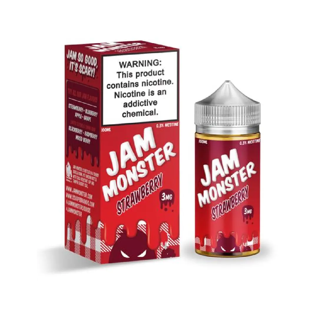 Strawberry Jam Monster E Liquid 100Ml Vape Device 1 Strawberry Jam Monster E Liquid