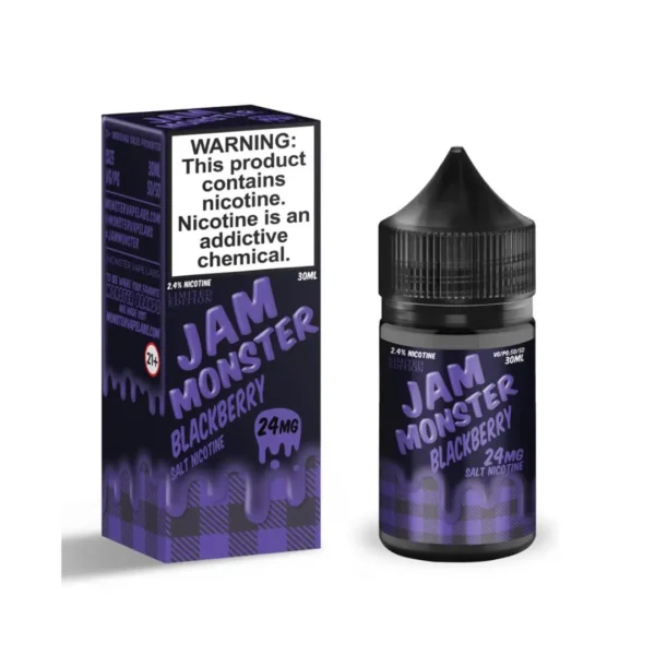 Blackberry Jam Monster Nicotine Salt E Liquid Refillable Vape Device 1 Blackberry Jam Monster Nicotine Salt E Liquid Vape Device