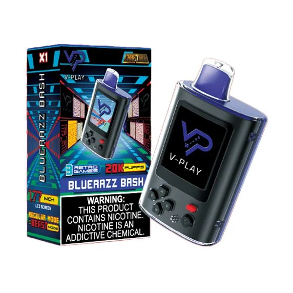 Bluerazz Bash – V Play Vape Gaming System 20000 Puffs