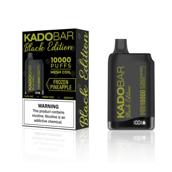 Buy Frozen Pineapple Kado Bar Black Edition 10K Puffs