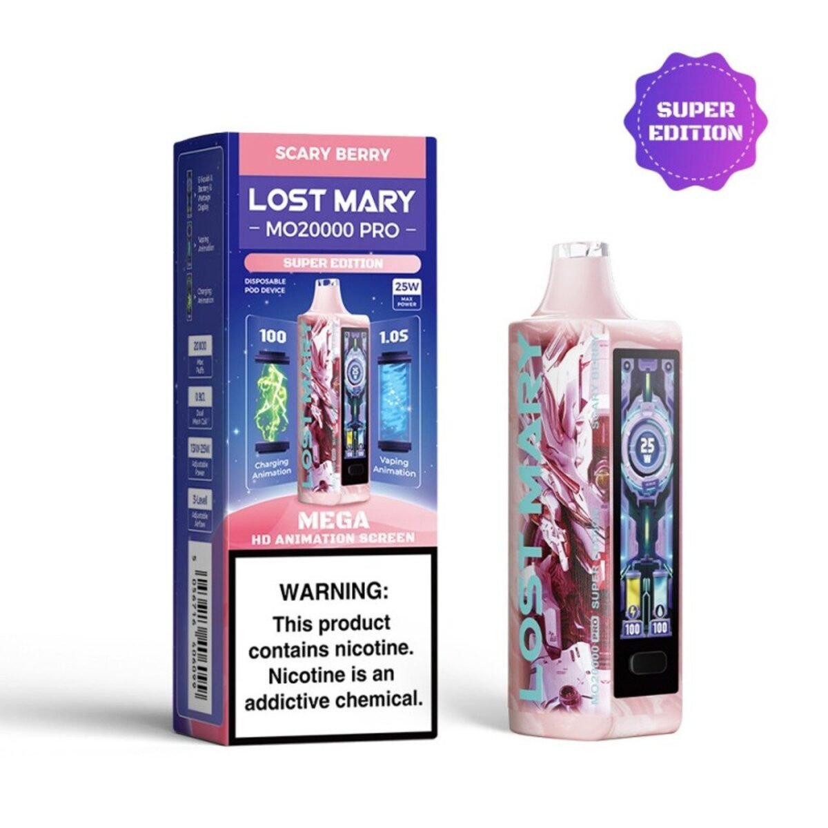 Scary Berry Lost Mary Vape MO20000 Pro – Disposable