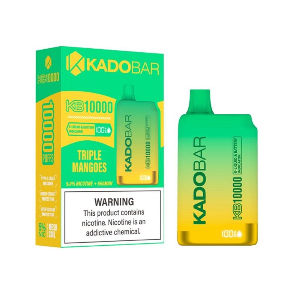 Buy Triple Mangoes Kado Bar 10K Puffs