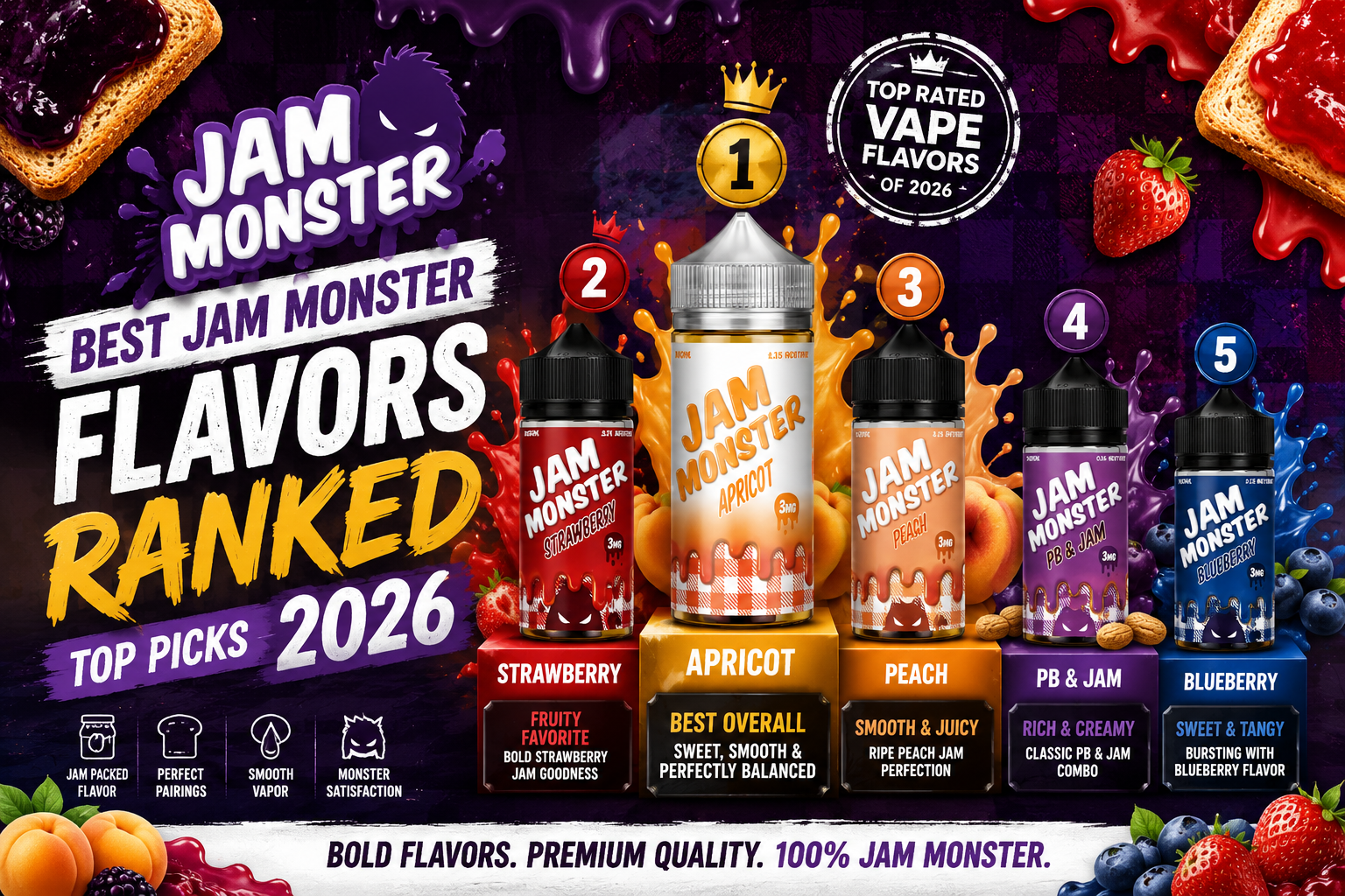 Jam Monster Flavors